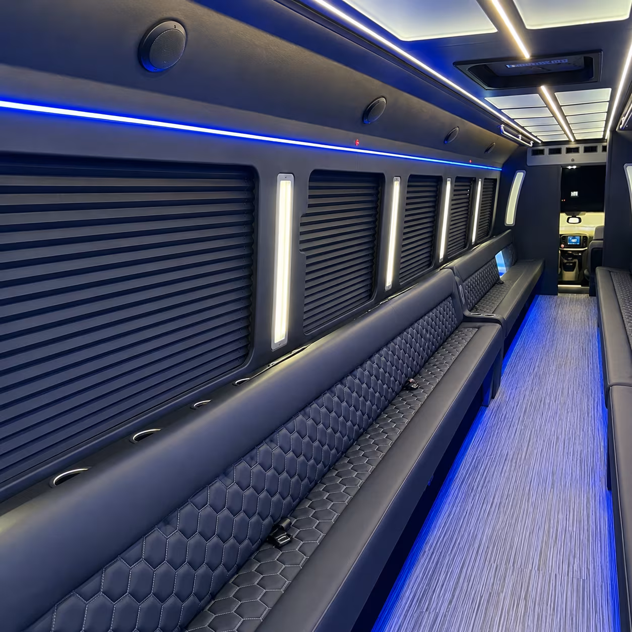suffolk party bus rental interior